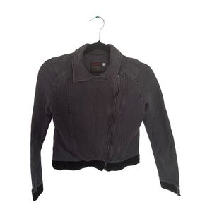 Catimini Full Zip Jacket Gray Girls Size 14 100% Cotton Excellent Condition EUC